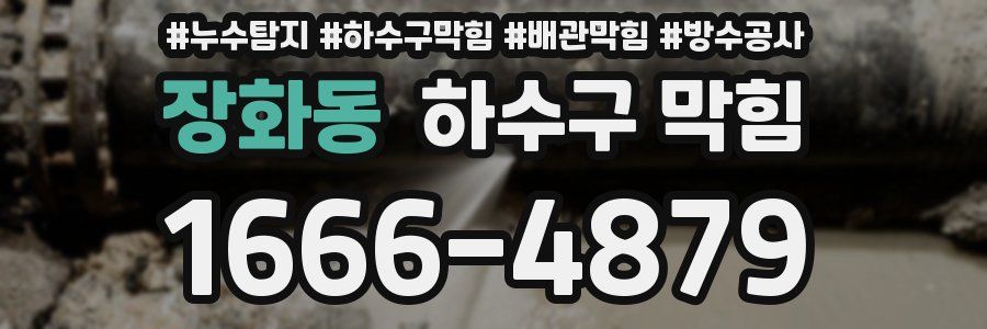 장화동 하수구 막힘