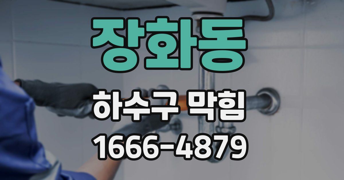 장화동 하수구 막힘