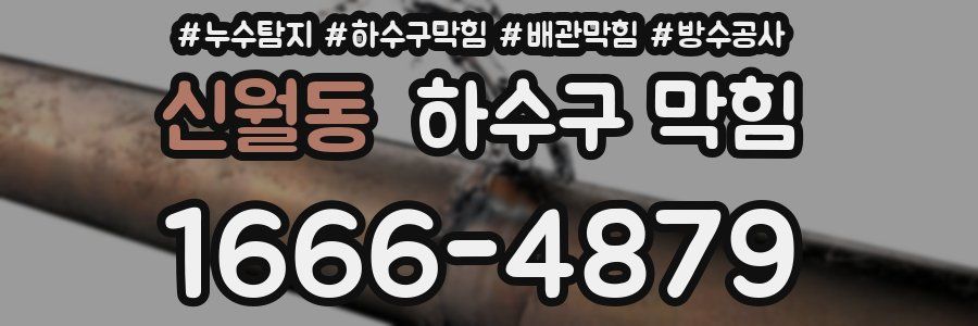 신월동 하수구 막힘