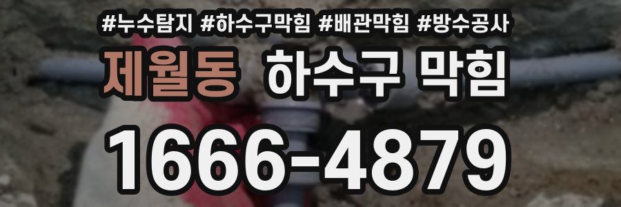 제월동 하수구 막힘