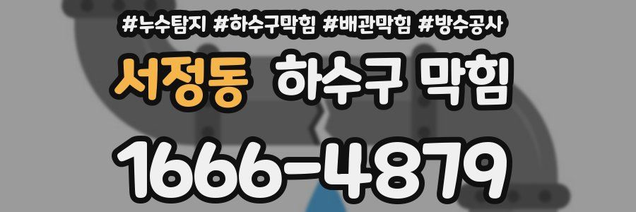 서정동 하수구 막힘