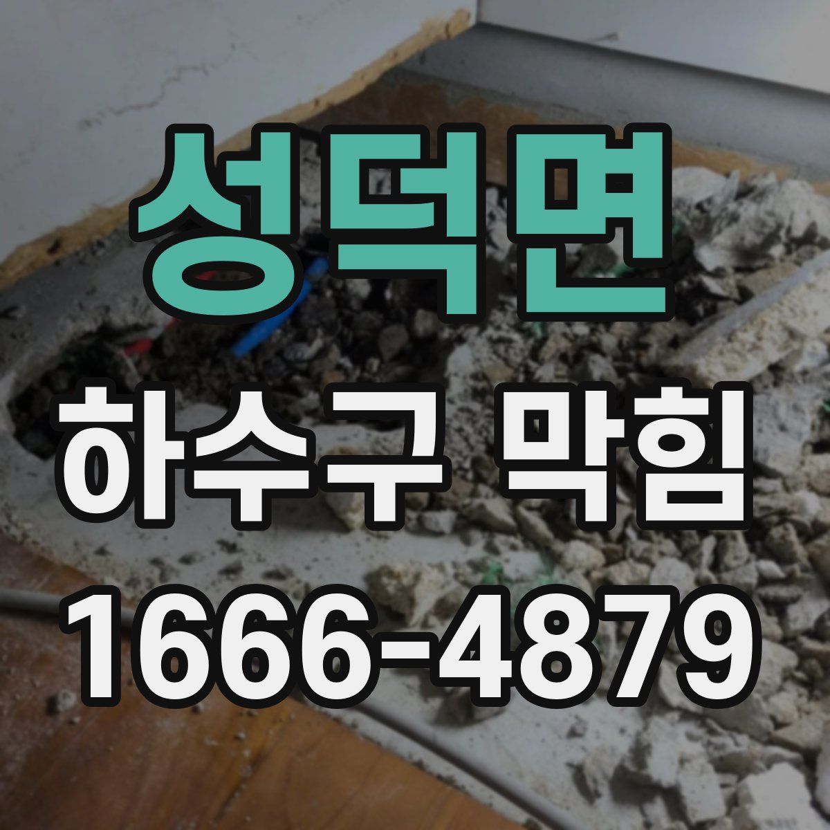 성덕면 하수구 막힘