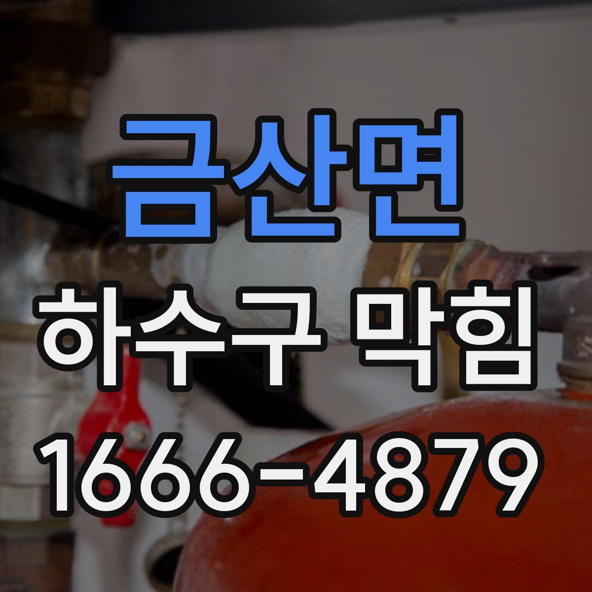 금산면 하수구 막힘