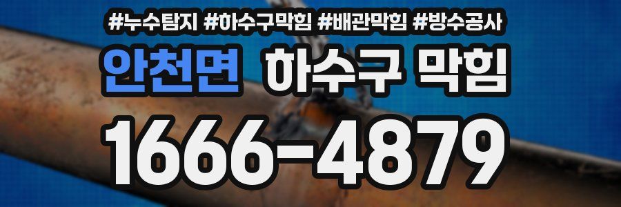안천면 하수구 막힘