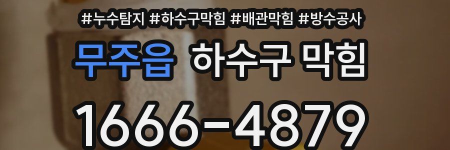 무주읍 하수구 막힘