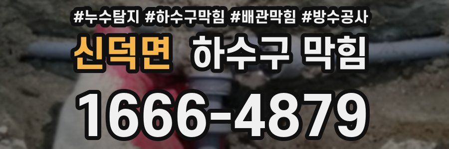 신덕면 하수구 막힘