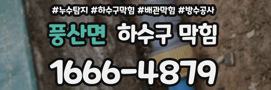 풍산면 하수구 막힘