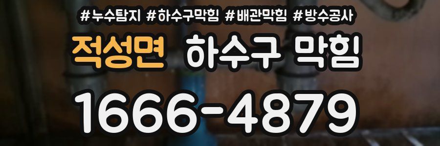 적성면 하수구 막힘