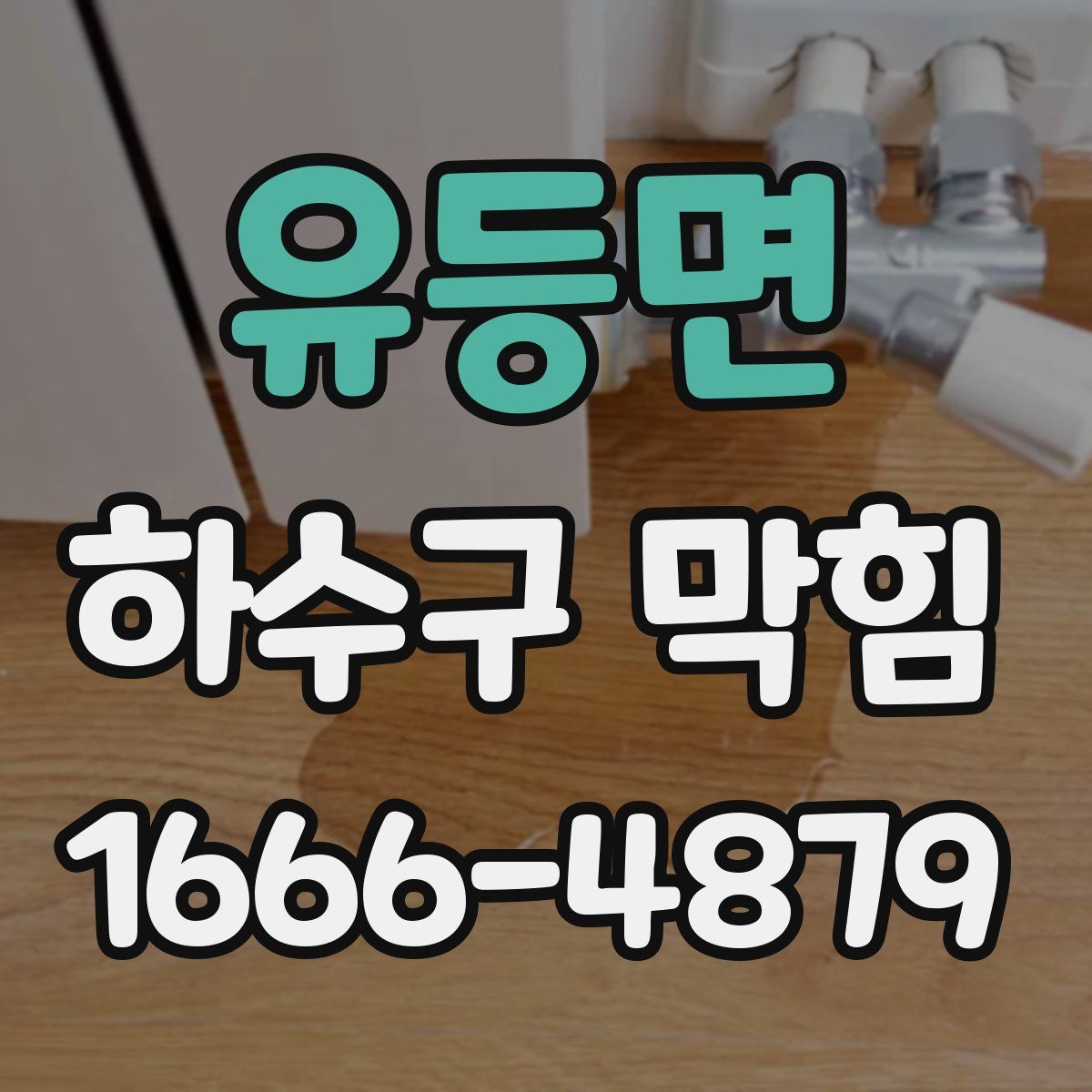 유등면 하수구 막힘