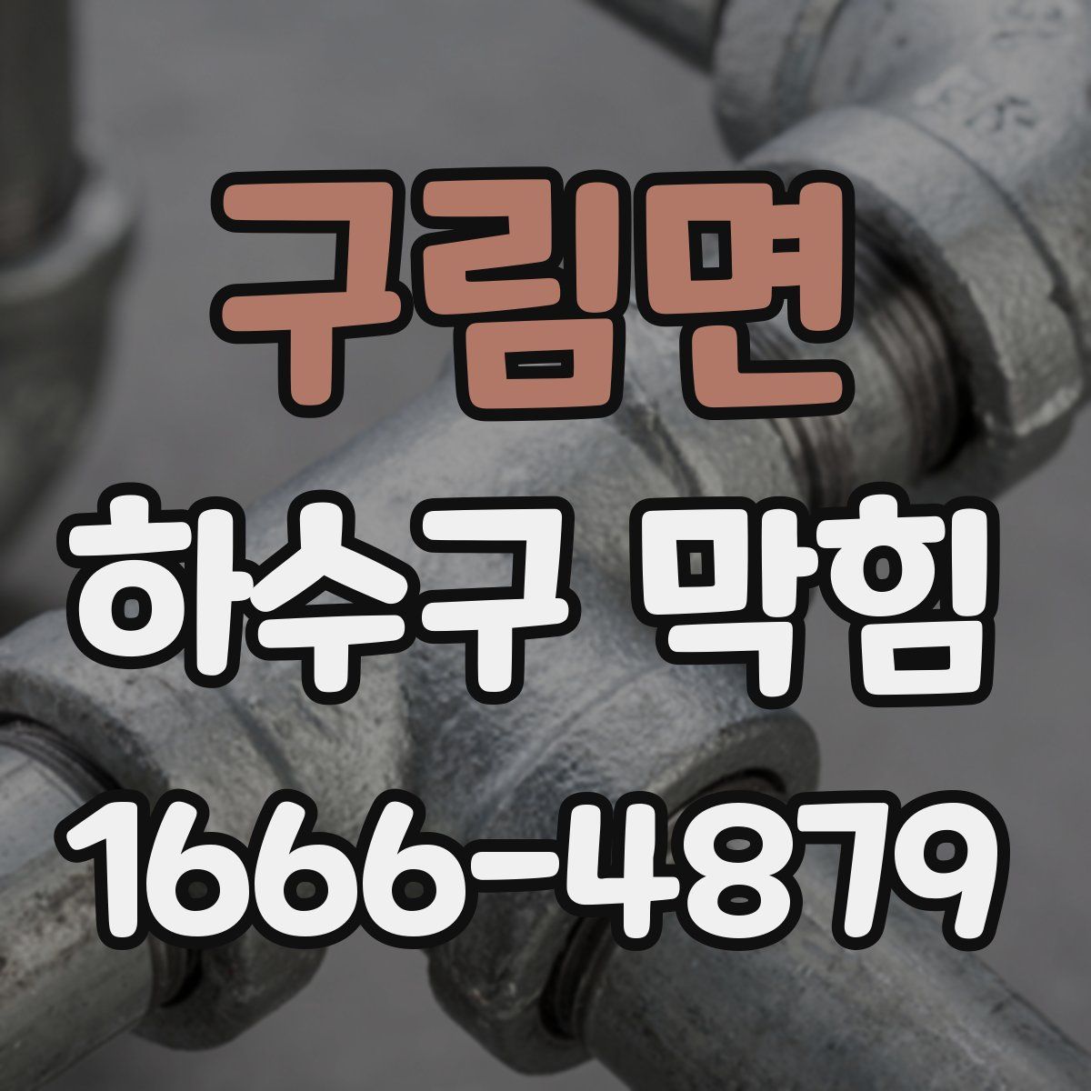 구림면 하수구 막힘