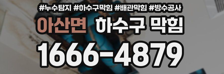 아산면 하수구 막힘