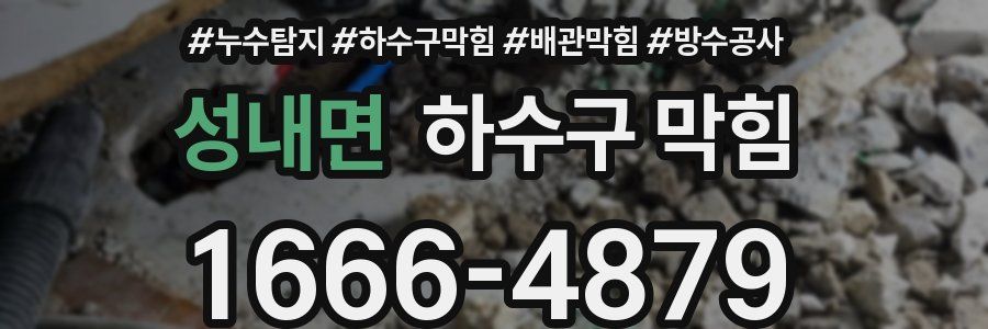 성내면 하수구 막힘