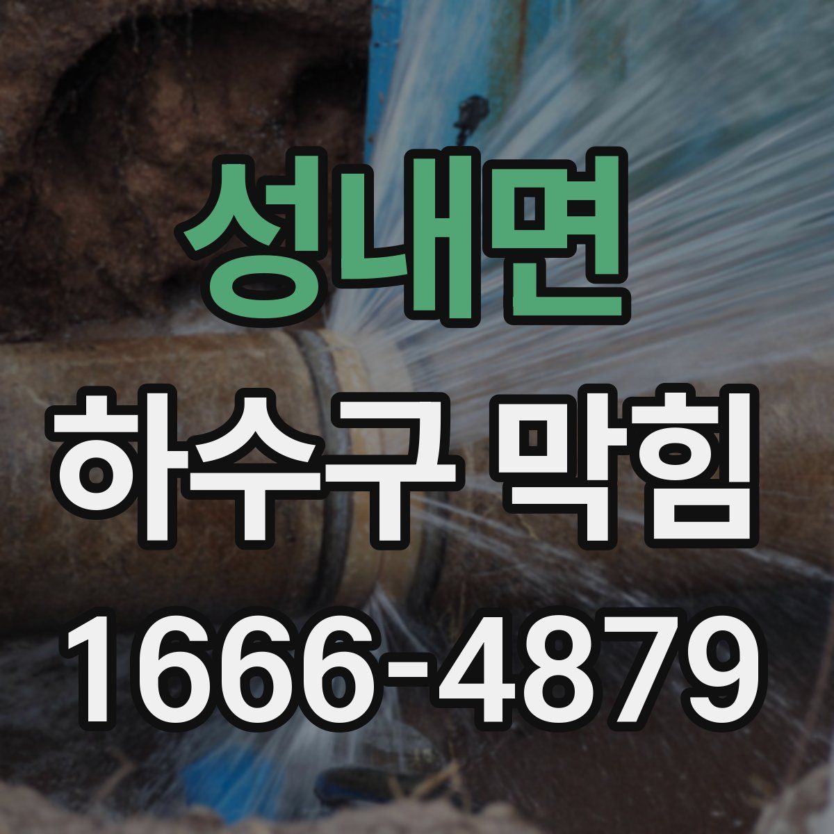 성내면 하수구 막힘