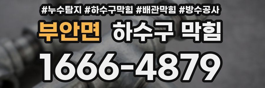 부안면 하수구 막힘