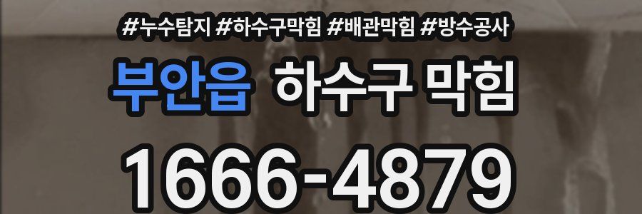 부안읍 하수구 막힘