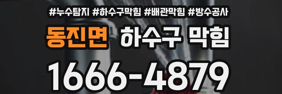 동진면 하수구 막힘