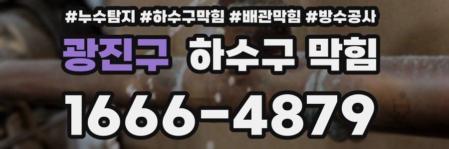 광진구 하수구 막힘
