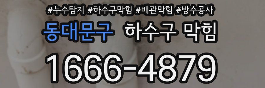 동대문구 하수구 막힘