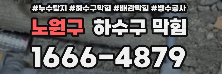 노원구 하수구 막힘