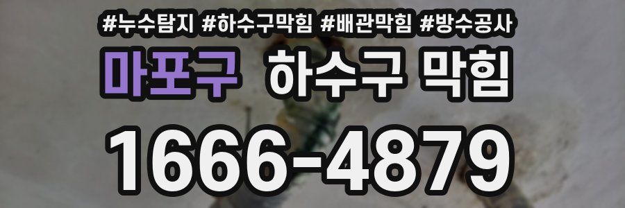 마포구 하수구 막힘