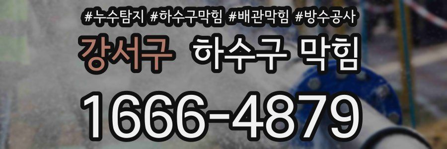강서구 하수구 막힘