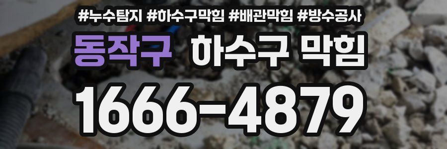 동작구 하수구 막힘