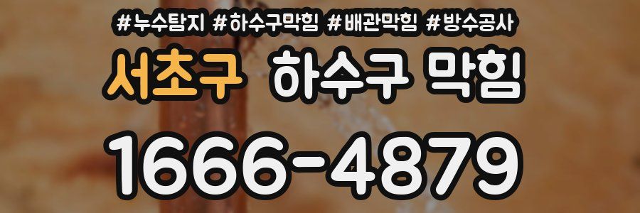 서초구 하수구 막힘