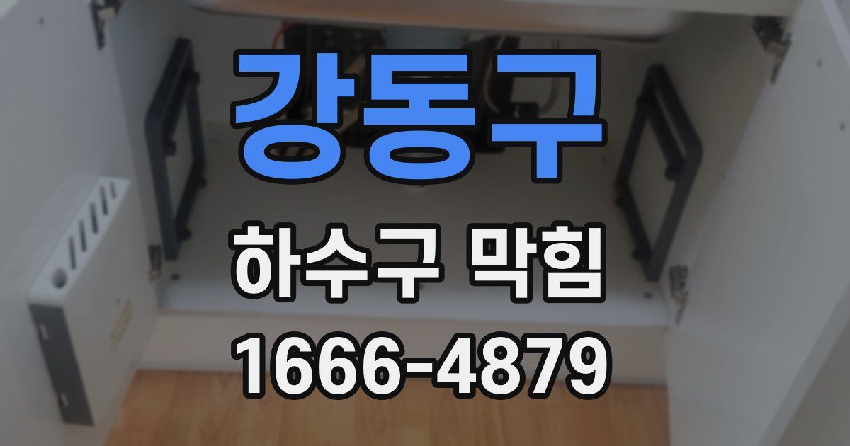 강동구 하수구 막힘