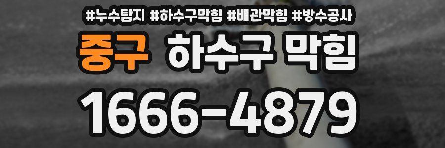 중구 하수구 막힘