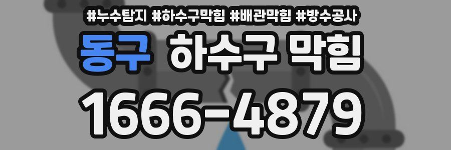 동구 하수구 막힘
