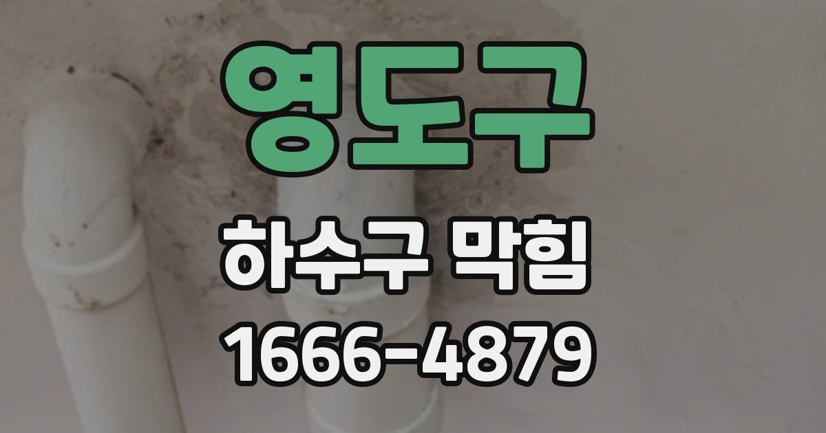 영도구 하수구 막힘