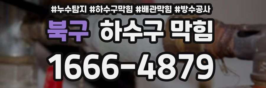 북구 하수구 막힘