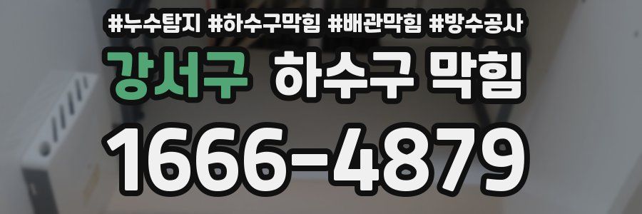 강서구 하수구 막힘