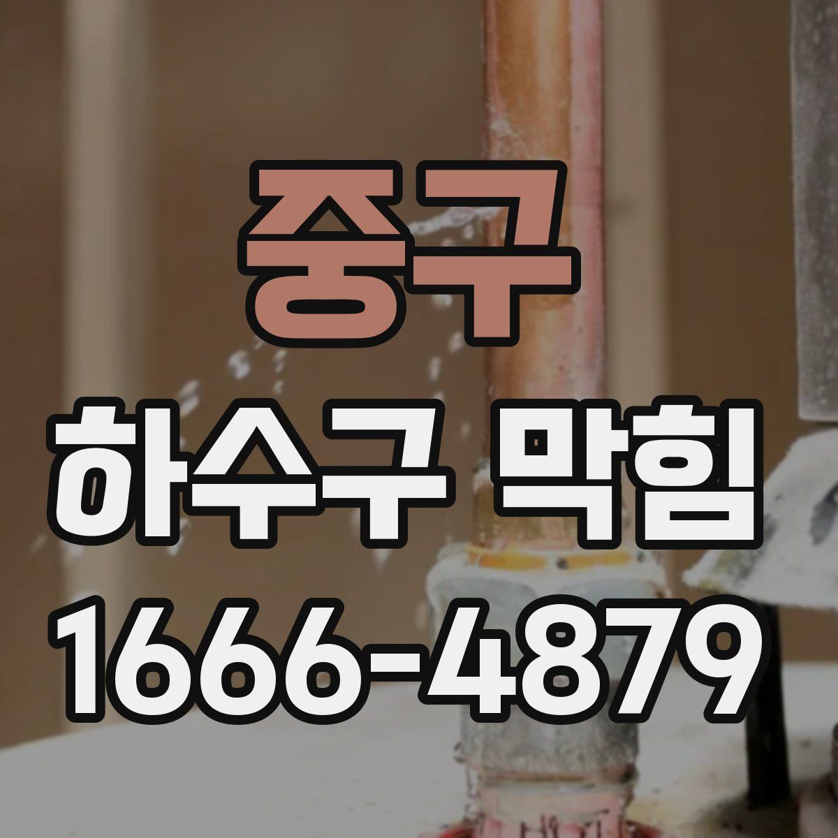 중구 하수구 막힘