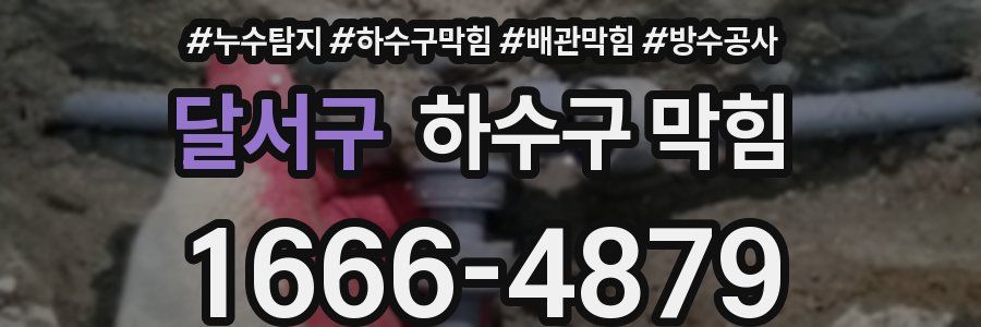 달서구 하수구 막힘