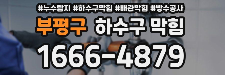 부평구 하수구 막힘