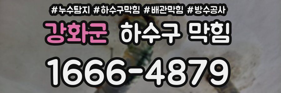 강화군 하수구 막힘