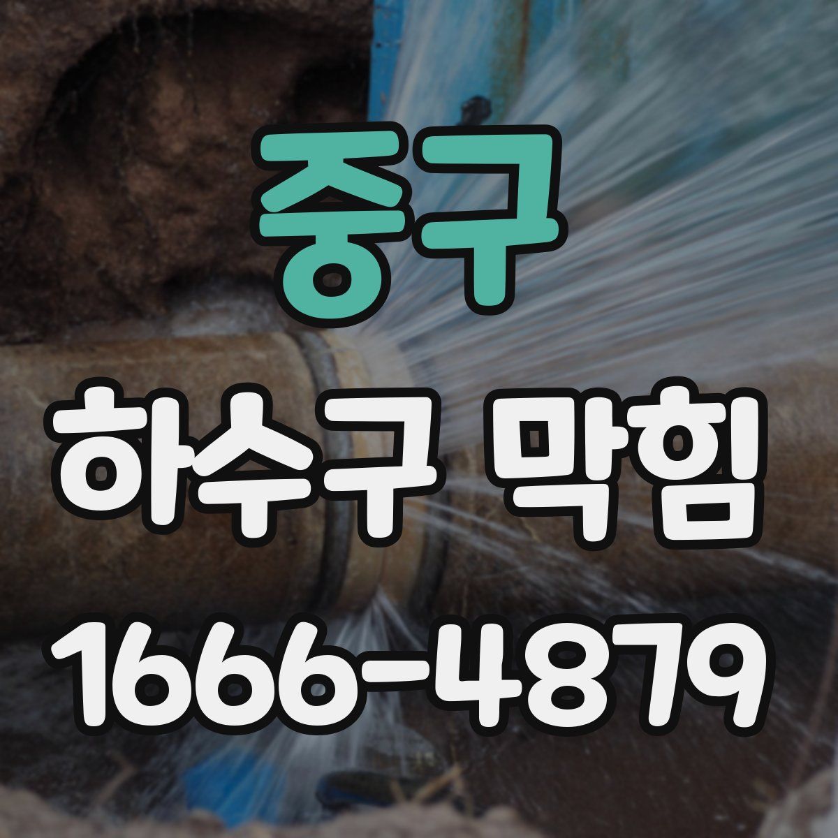 중구 하수구 막힘