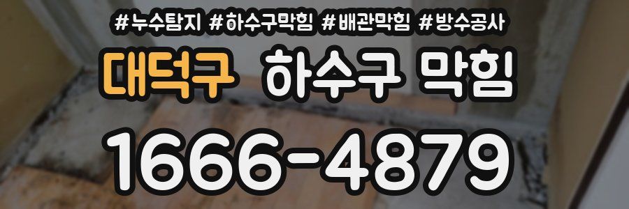대덕구 하수구 막힘