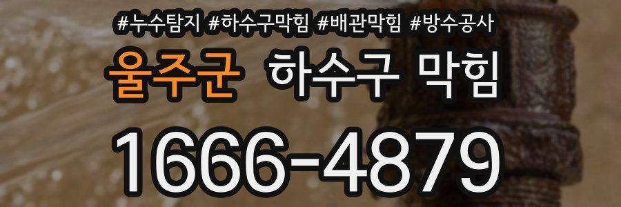 울주군 하수구 막힘