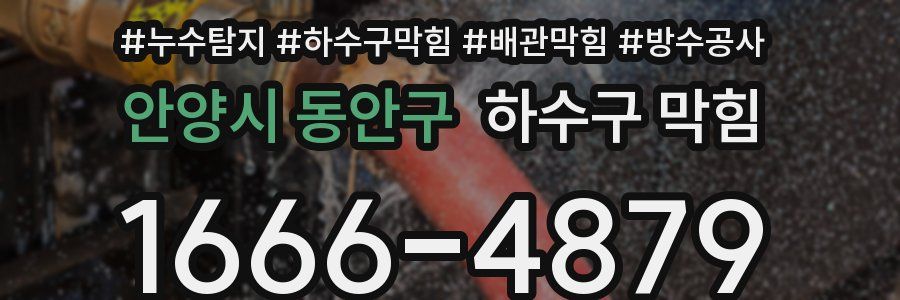 안양시 동안구 하수구 막힘