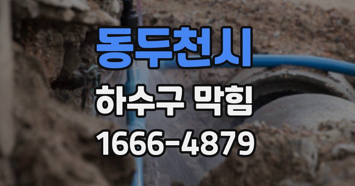 동두천시 하수구 막힘