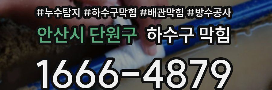 안산시 단원구 하수구 막힘