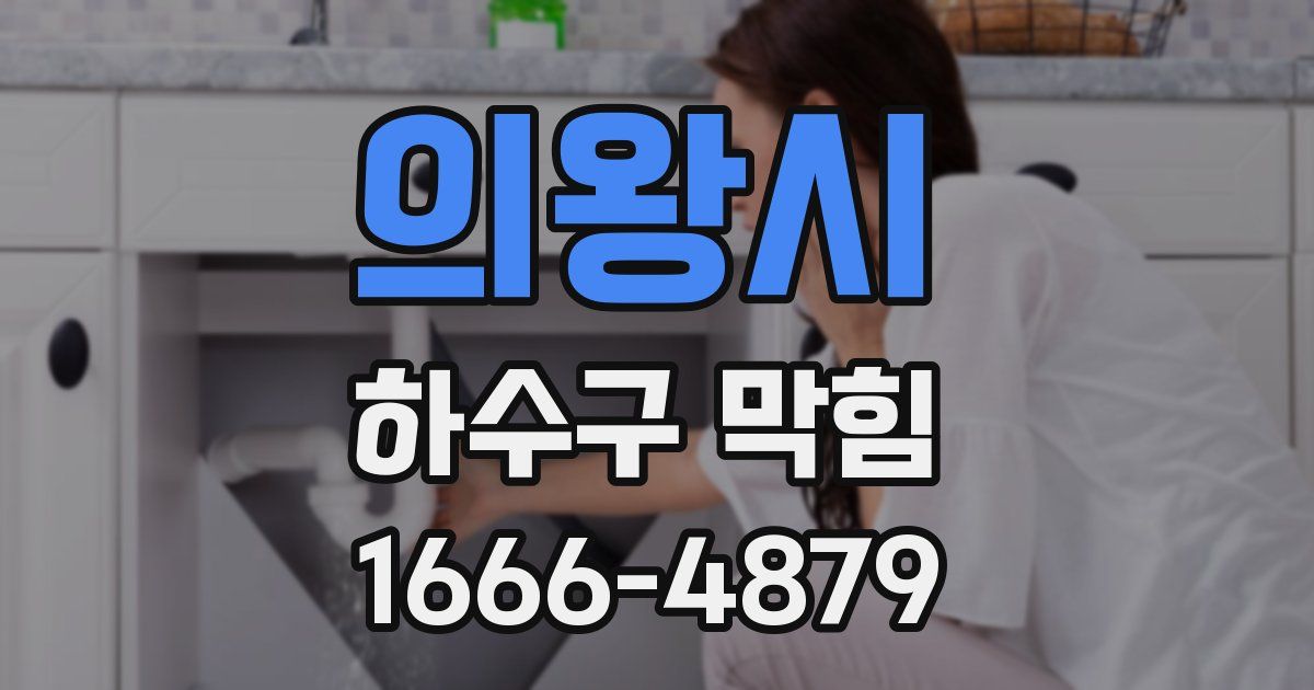 의왕시 하수구 막힘