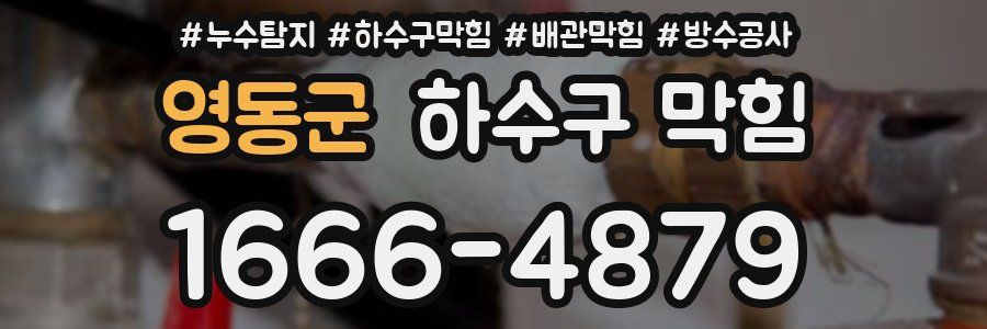 영동군 하수구 막힘