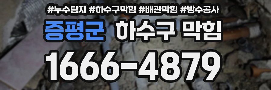 증평군 하수구 막힘
