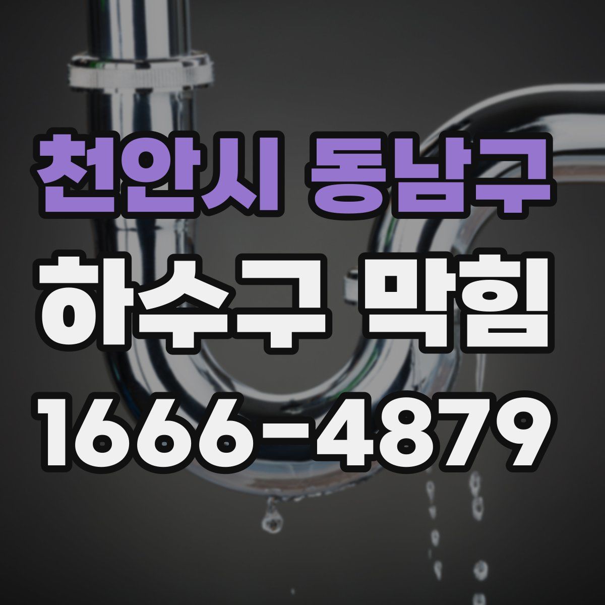 천안시 동남구 하수구 막힘