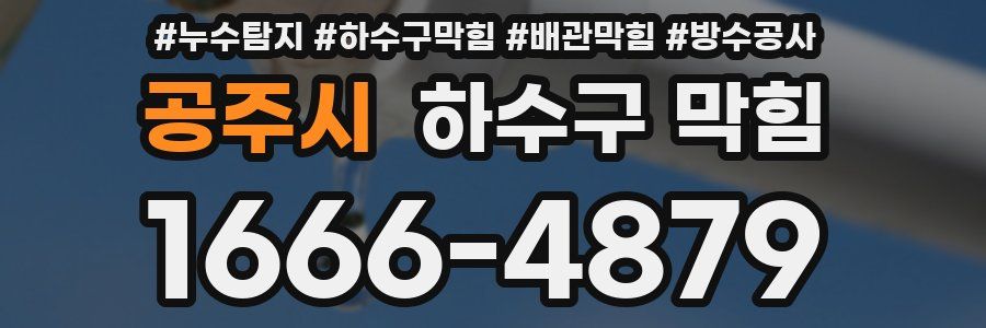 공주시 하수구 막힘