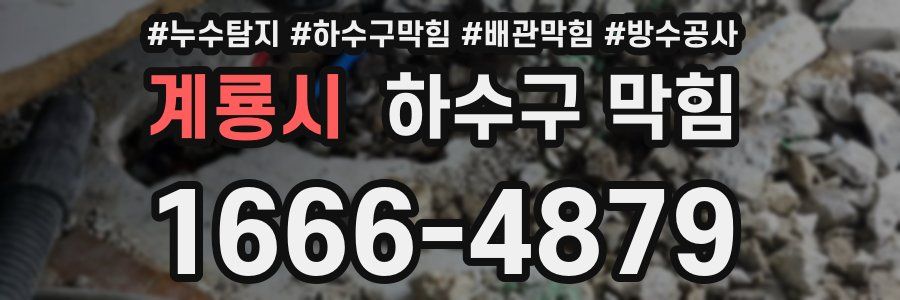계룡시 하수구 막힘