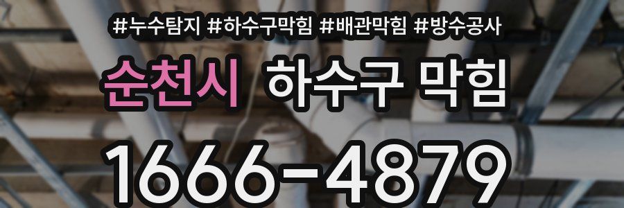 순천시 하수구 막힘